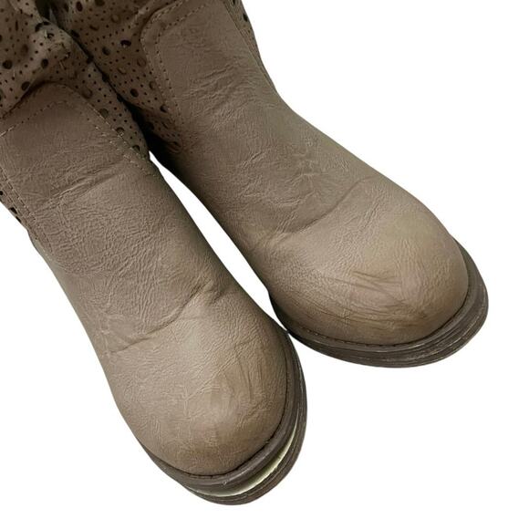 FrancescoMilano Tan Leather Western Heeled Boots - Picture 4 of 7